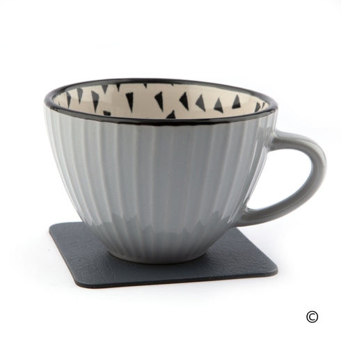 Slate Grey Recycled Leather Placemats and Coasters